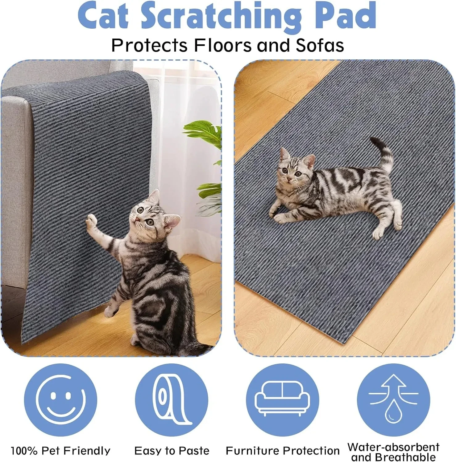 Title 5, Anti Cat Scratch Sofa Cat Crawling Mat Grinding...