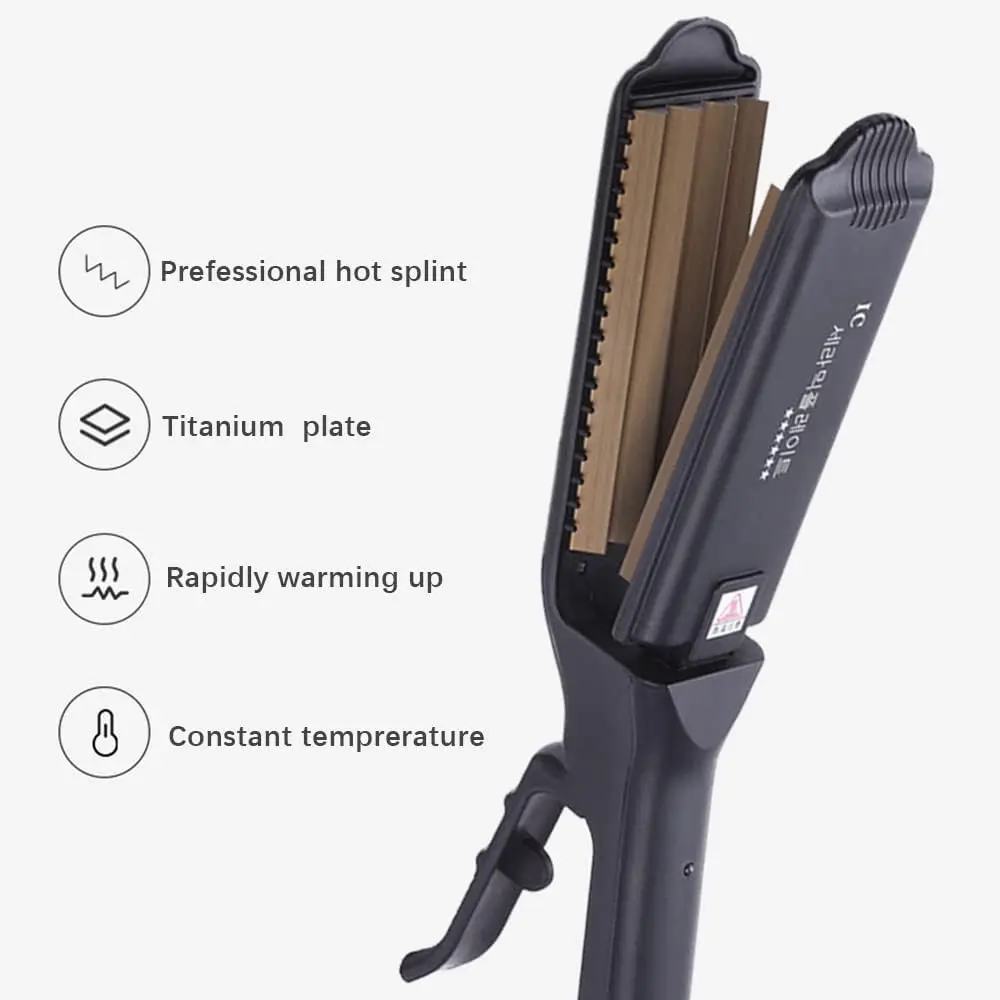 Hair Iron 6 Teeth Hair Corrugated Iron For Volumizing And Fluffy Hairstyles Crimping Iron Anti Static Ceramic Hair Crimping Styling Tool