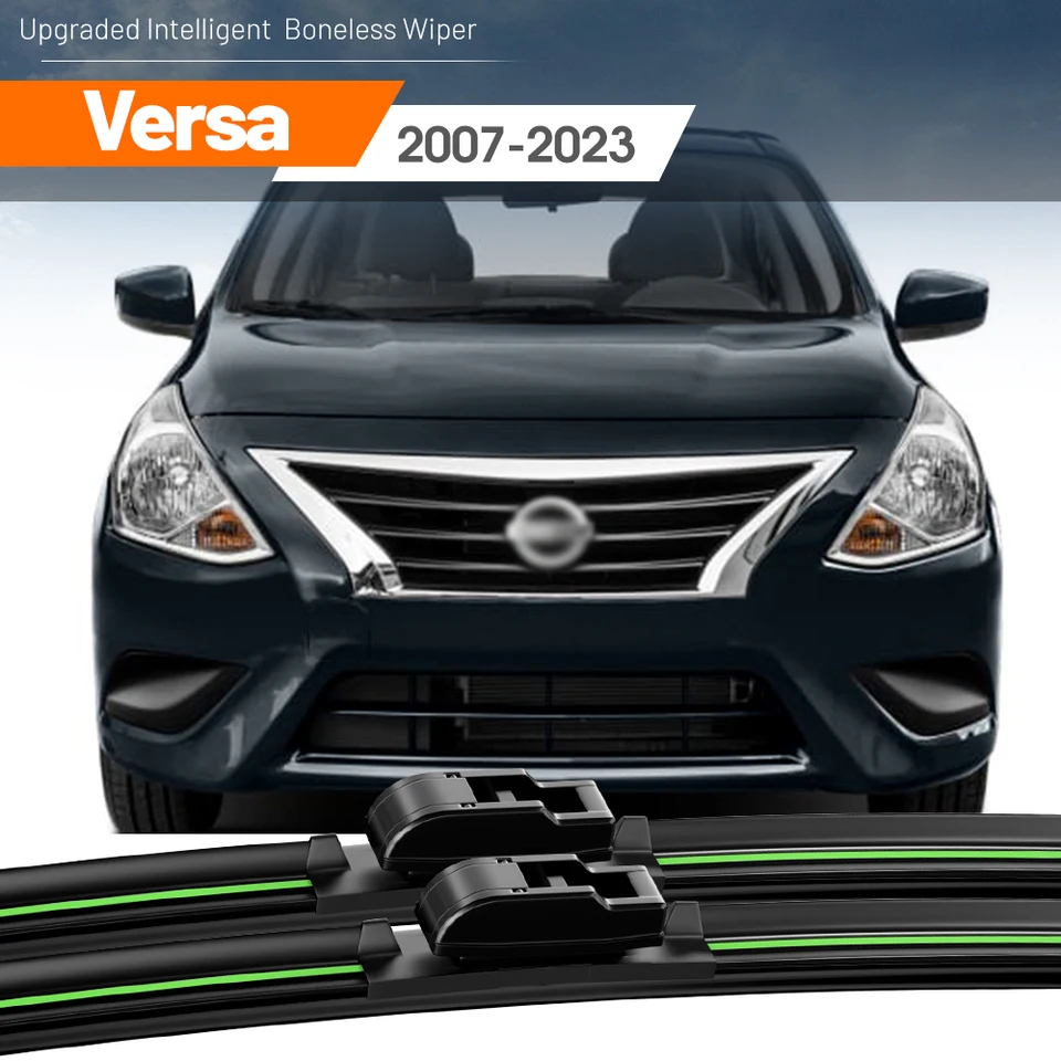 Front Windshield Wiper Blades Pair For Nissan Versa Sedan (2012-2019) - 24" & 14"