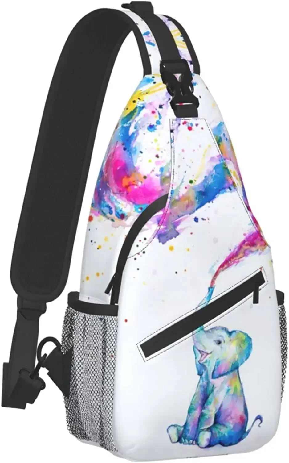 

Elephant Unisex Crossbody Backpack Small Sling Bag for Men Women Mini One Shoulder Chest Bags Gym Sport Travel Hiking Daypack