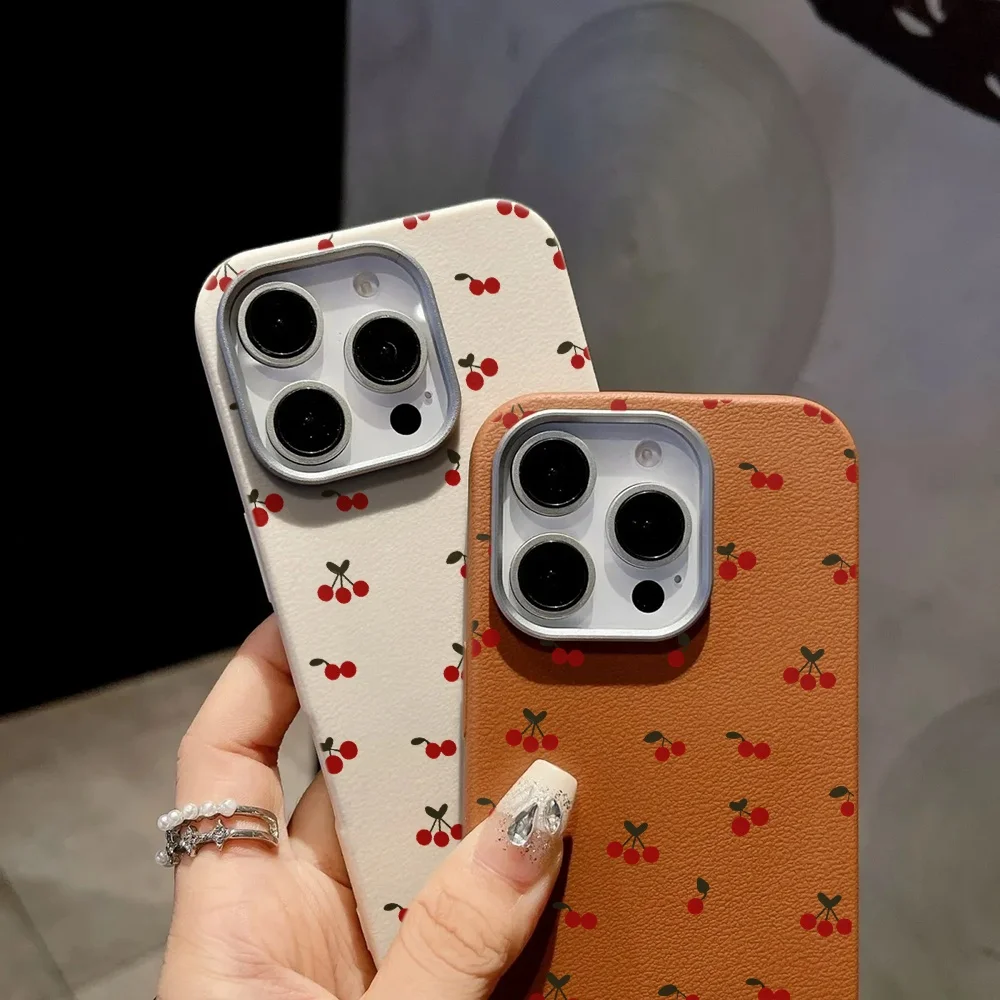 Korean Cherry Pattern Phone Case Cover