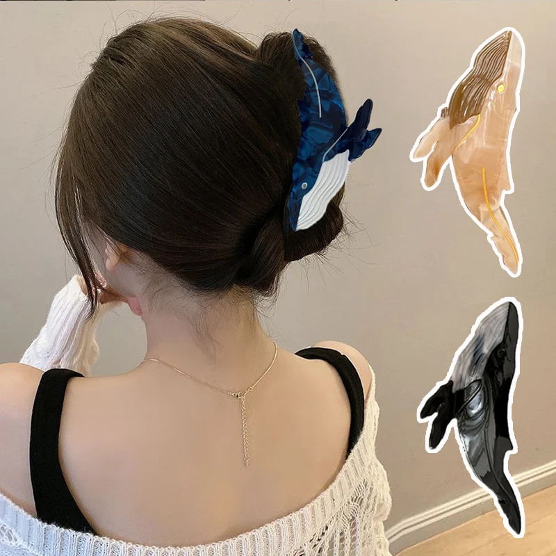 

Dolphin Hair Claw Clip Acetate Hair Clips Cute Claw Clip Popular Hair Catches Kawaii Animal Headwear Hair Accessories For Women