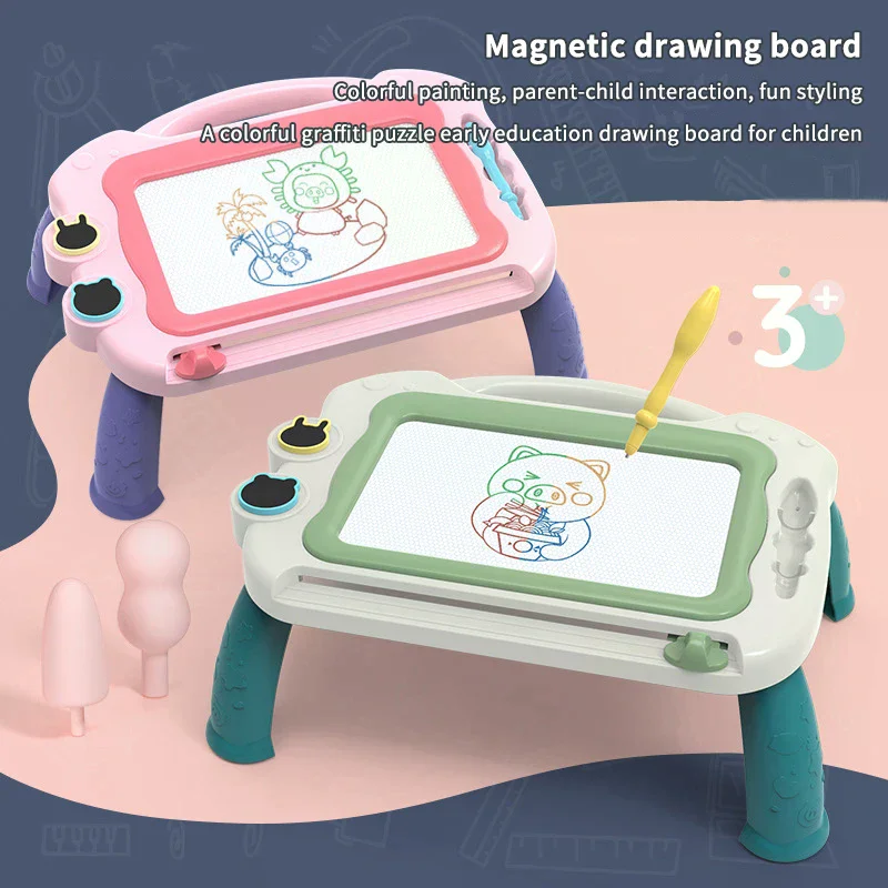 Tavola da Disegno Portatile per Bambini, Lavagna Piatta per Graffiti e Educazione Precoce