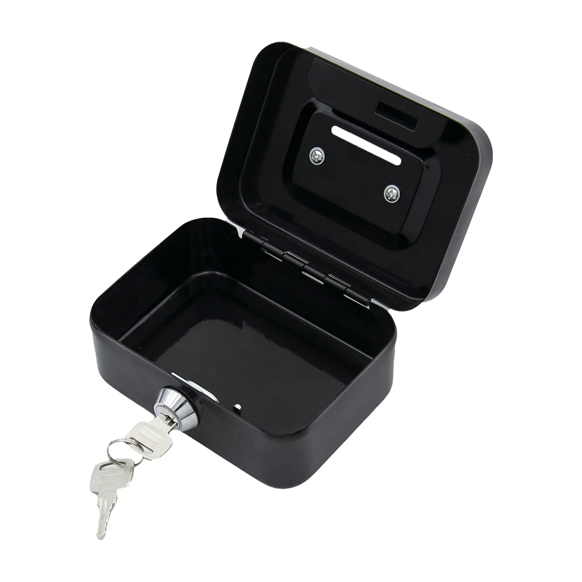 Secure Metal Cash Box with Key - Portable Piggy Bank