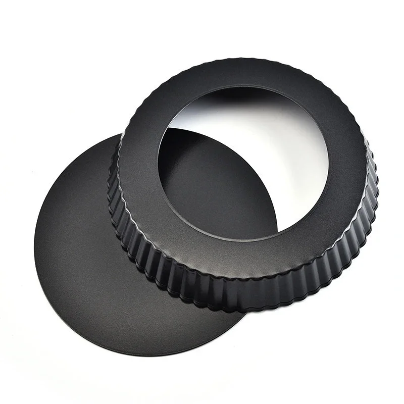 6PCS Non-Stick Tart Quiche Flan Pan 10cm Pastry Round Molds Pizza Cake Bakeware Removable Loose Cake Baking Tools