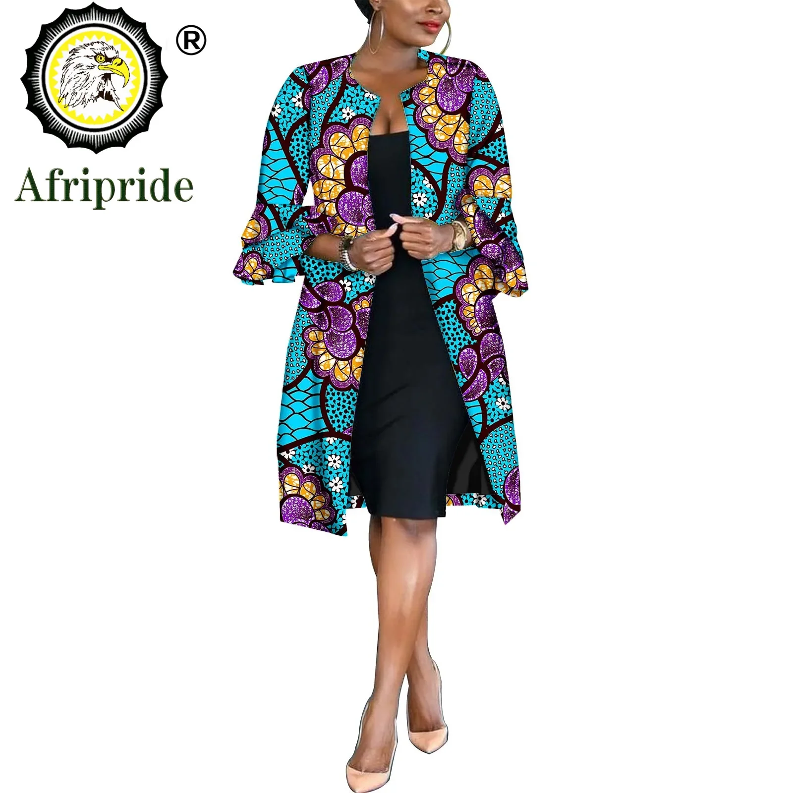 African Clothes for Women Print Coats Dashiki Outwear Ankara Jacket with Lining Bazin Riche Plus Size Wax Batik Attire S2024022