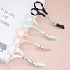 Karsyngirl 1Pcs Safe Eyebrow Trimmer Stainless Steel Eyebrow Scissors with Comb Hair Removal Shaver Eyebrows Shaping Makeup Tool 5