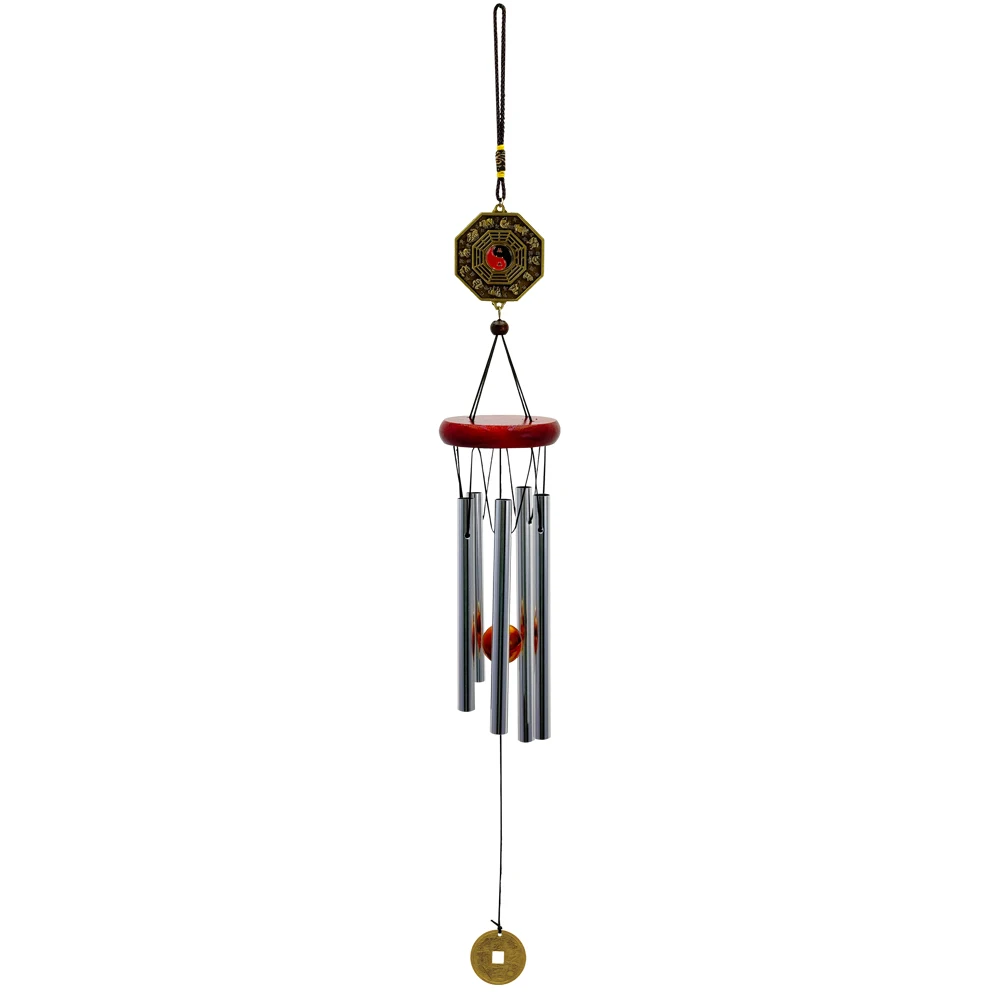 Bronze Harmony Wind Chime with Butterfly and Owl Charms - Outdoor & Garden Decor Gift