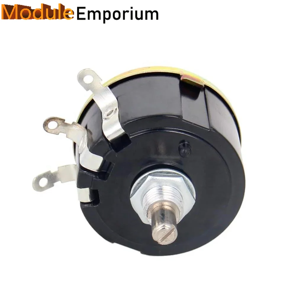 5PCS 5W 10K Ohm Variable Resistor 3 Pin Wire Wound Potentiometer WX112(050)