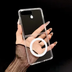 Magsafe Clear Shockproof Magnetic Protective Case - Galaxy Z Flip7 FE (Flip Series)