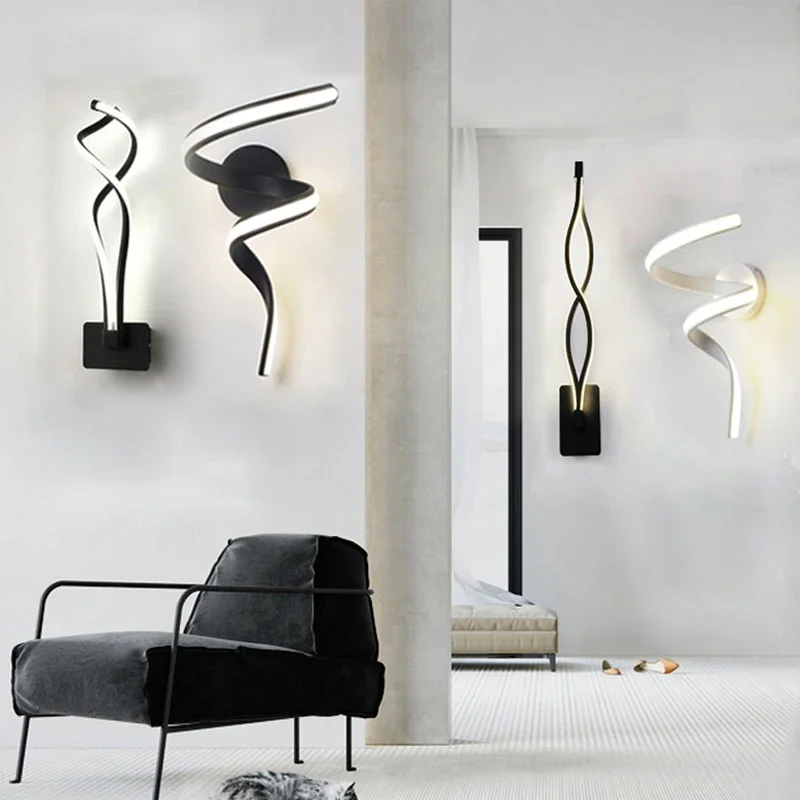 LED Wall Lamp Modern Minimalist LED Wall Lamp Home Indoor Decor wall Sconce For Living Room Bedroom Bedside Lustres Backgroud Light Decoration wall sconces light led wall lamp wall lamp