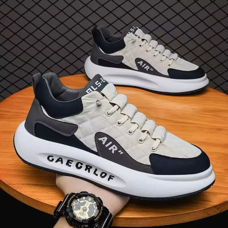 

Summer Men's Sports Running Shoes Fashion Outdoor Casual Shoes High Quality Men Sneakers White Thick Soled Shoes Zapatos Hombres