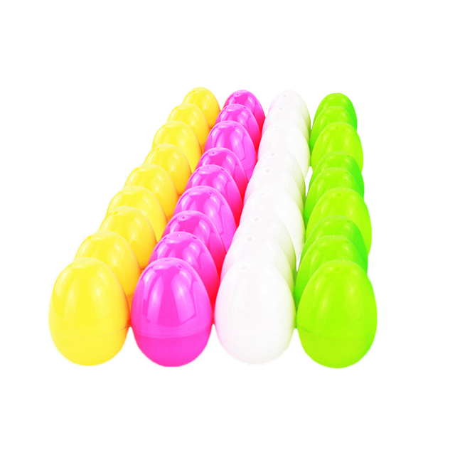 Luminous Empty Easter Eggs Detachable Egg Toy ABS Party Favor Supply Empty Easter Egg