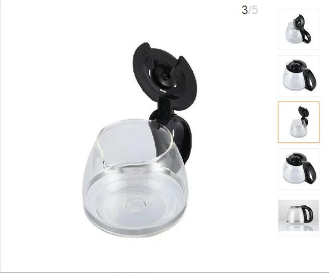 Coffee Machine Accessories TANGER household Coffee machine accessories 0.6L hand hold cafe pot coffee glass TEA pot glass coffee 600ml cafe part