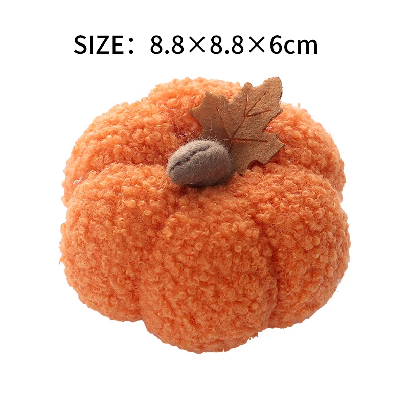 Mini ornamenti di zucca di simulazione, decorazione creativa di zucca di Halloween, decorazione per la casa, auto, ornamenti bianchi e arancioni, decorazioni per festival_voghion.com