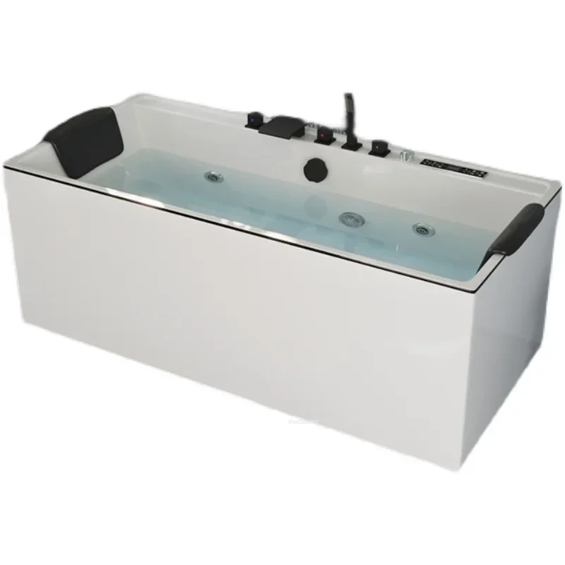 Acrylic Intelligent Constant Temperature Surfing Massage Bathtub Small Apartment Modern Household Bathtub Adult Jacuzzi X 2