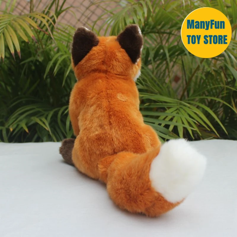 Realistic Red Fox High Fidelity Cute Plushie Vulpe Plush Toys Lifelike Animals Simulation Stuffed Doll Kawai Toy Gifts For Kids 4