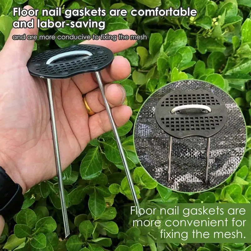 

Gardening Gasket U Shape Nail Gasket for Securing Lawn Rustproof Securing Lawn U Shaped Nail Pins for Landscape and Garden