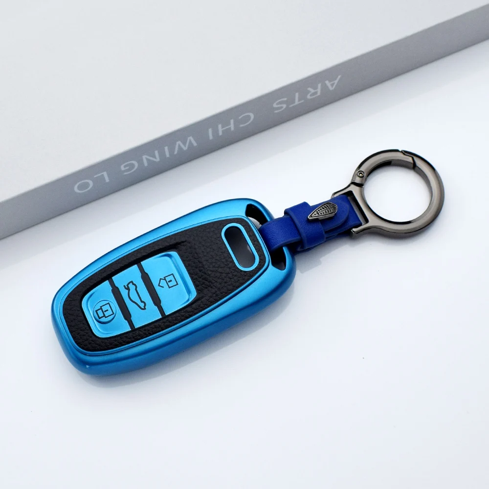 Premium Leather Shell Fob Key Case Cover Accessories