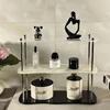 3-layer Acrylic Desktop Storage Rack Water Cup Perfume Bathroom Table Top Cosmetics Storage Jewelry Display Frame Organizer 3