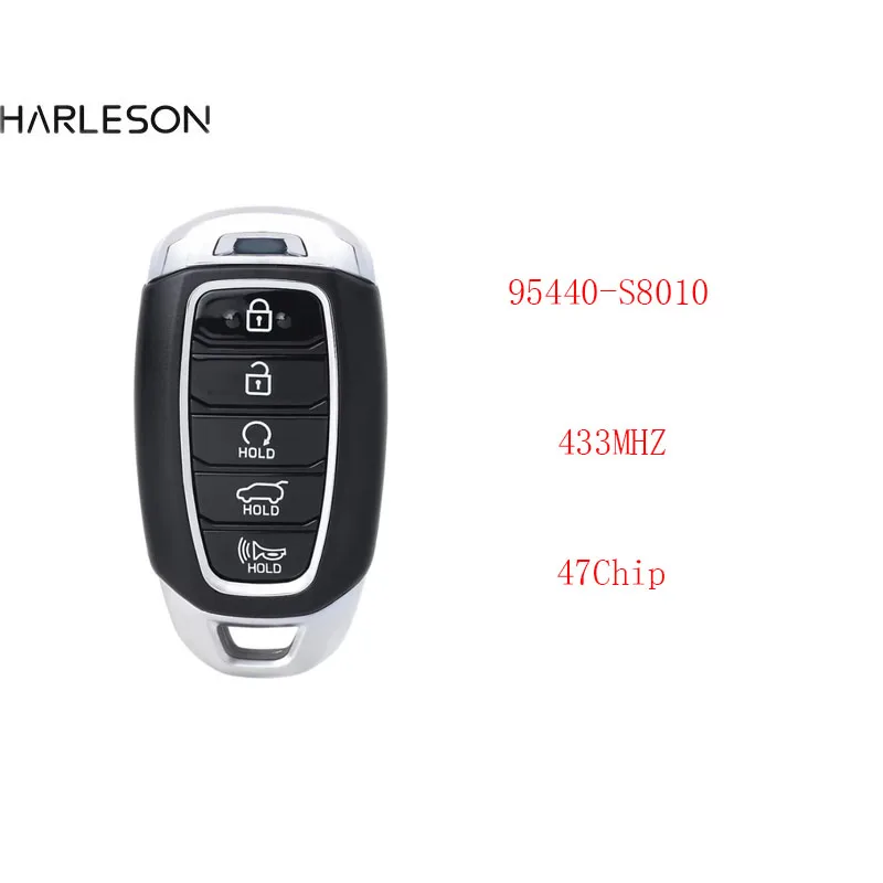 95440S8010 Smart Remote Car Key Fob 5 Buttons 434Mhz for Hyundai Palisade 2019 2020 2021 FCC ID: TQ8-FOB-4F29, P/N: 95440-S8010