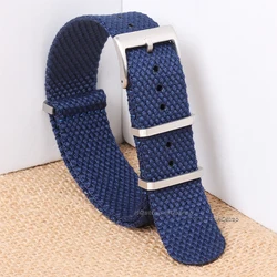 Premium Nylon Waterproof Sport Watch Strap - High - Quality Wristband - 22mm (Blue 2)