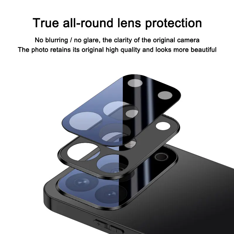Minimalist Scratch-Resistant Acrylic Phone Case - Shockproof and Durable Cover