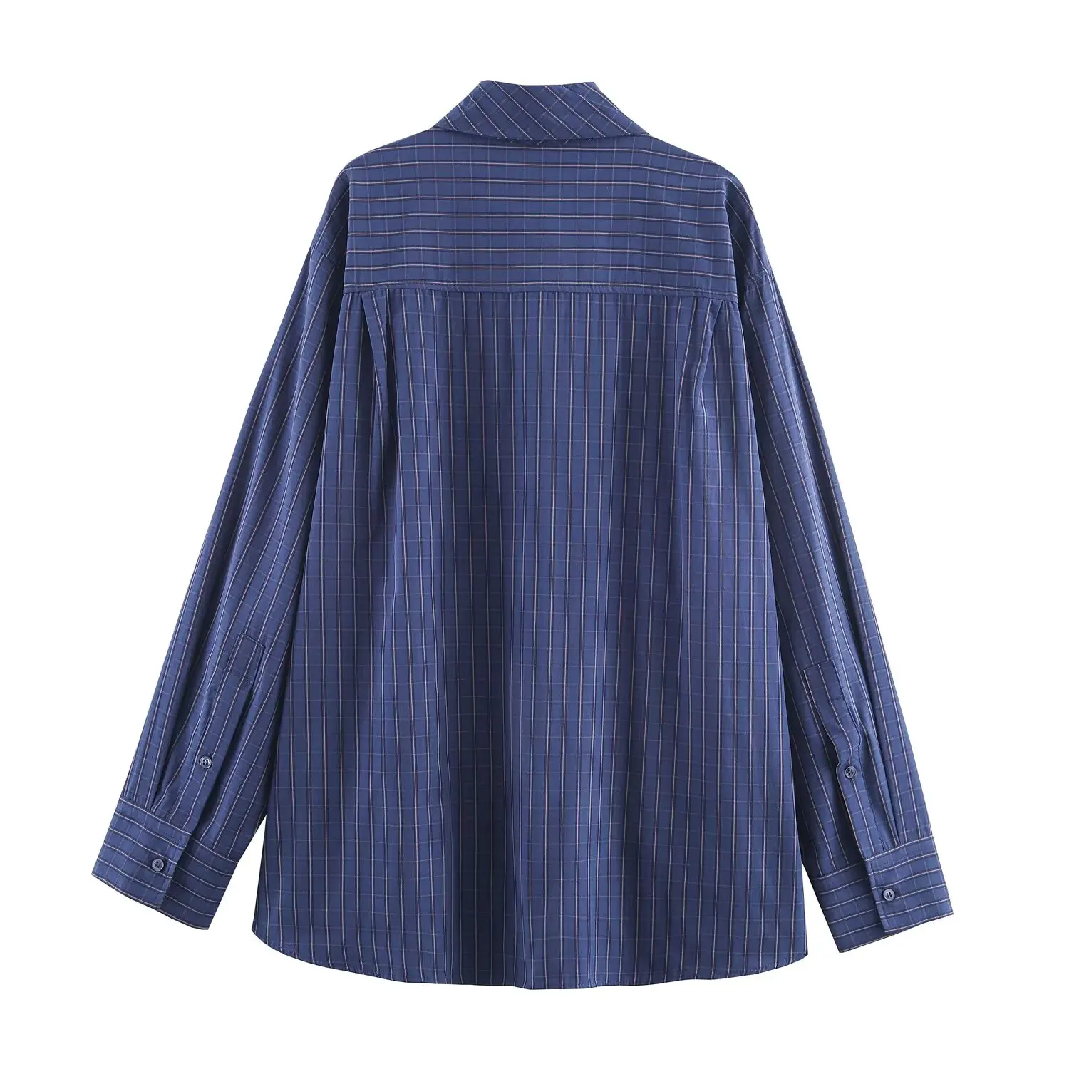 Women Plaid Shirts Female Spring Autumn New Scarf Collar Long Sleeve Single Breasted Fashion Blouses Lady Casual Chic Shirt Top