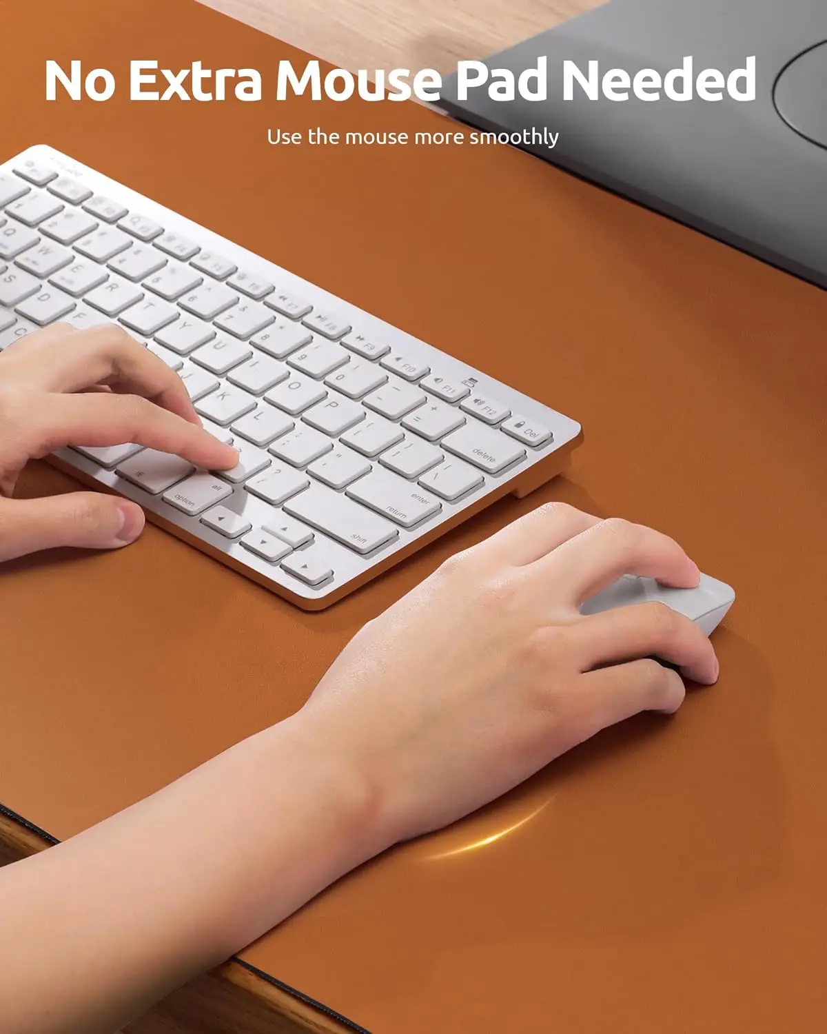 Office Desk Mat, Leather Desk Pad Protector, Large Mouse Pad, Non-Slip PU Leather Waterproof Desk Blotter, Laptop Desk Pad 3