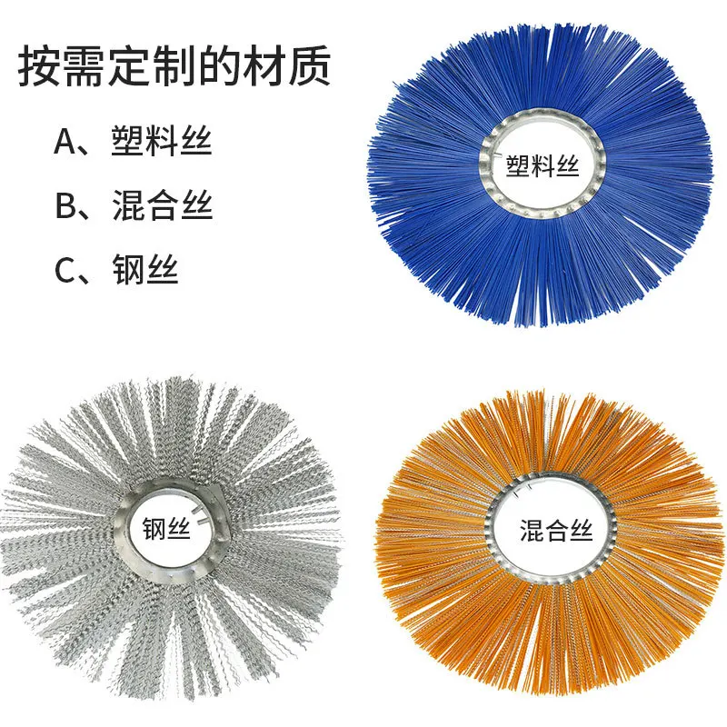 Small hand-pushed snowplow, road, community, property, pavement, snow removal equipment, snow removal, throwing machine