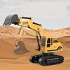 2.4G radio control 1: 24 6-way remote control excavator alloy excavator bucket 3-4-5-6-7-8-9 years old boys birthday new year Ch 1