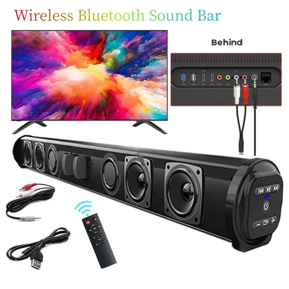 Portable Wireless Bluetooth Speaker Super Powerful Sound Bar Surround Stereo Home TV Sound Box Subwoofer FM Radio caixa de som bluetooth speaker woofer speaker