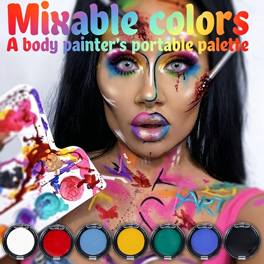 Vibrant Professional-Grade Water-Based Face and Body Paint
