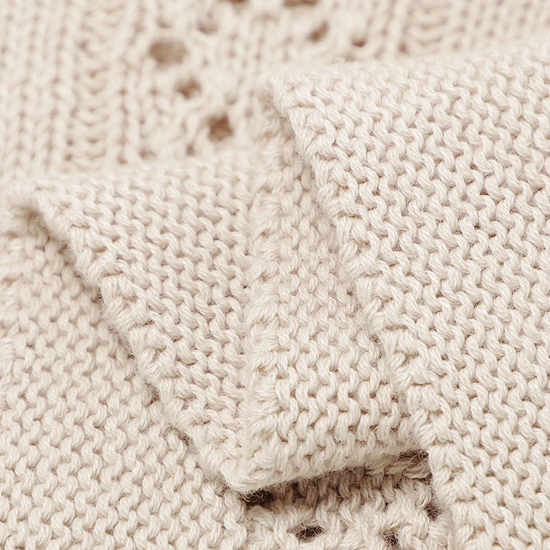 Baby Blankets Knitted Cotton Solid Color Newborn Bebes Sleeping Bed Stroller Blanket Covers Soft Infantil Swaddle Wrap Multi-use cotton muslin blanket cotton blanket swaddle blanket cotton swaddle cotton knit blanket knit blanket