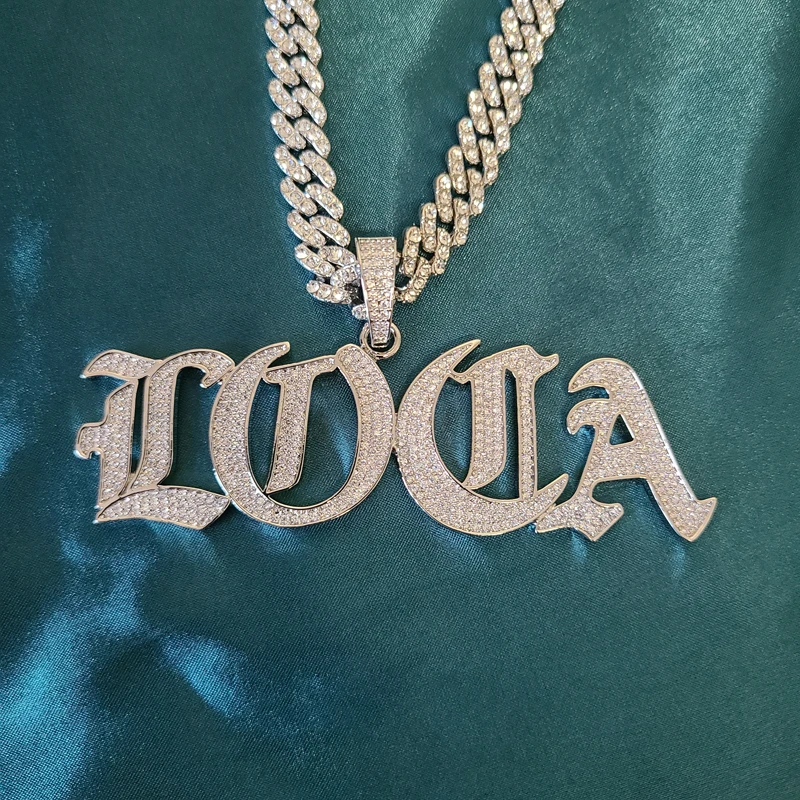 Personalized Hip Hop Customized Name Necklace Zirconia -  Finland