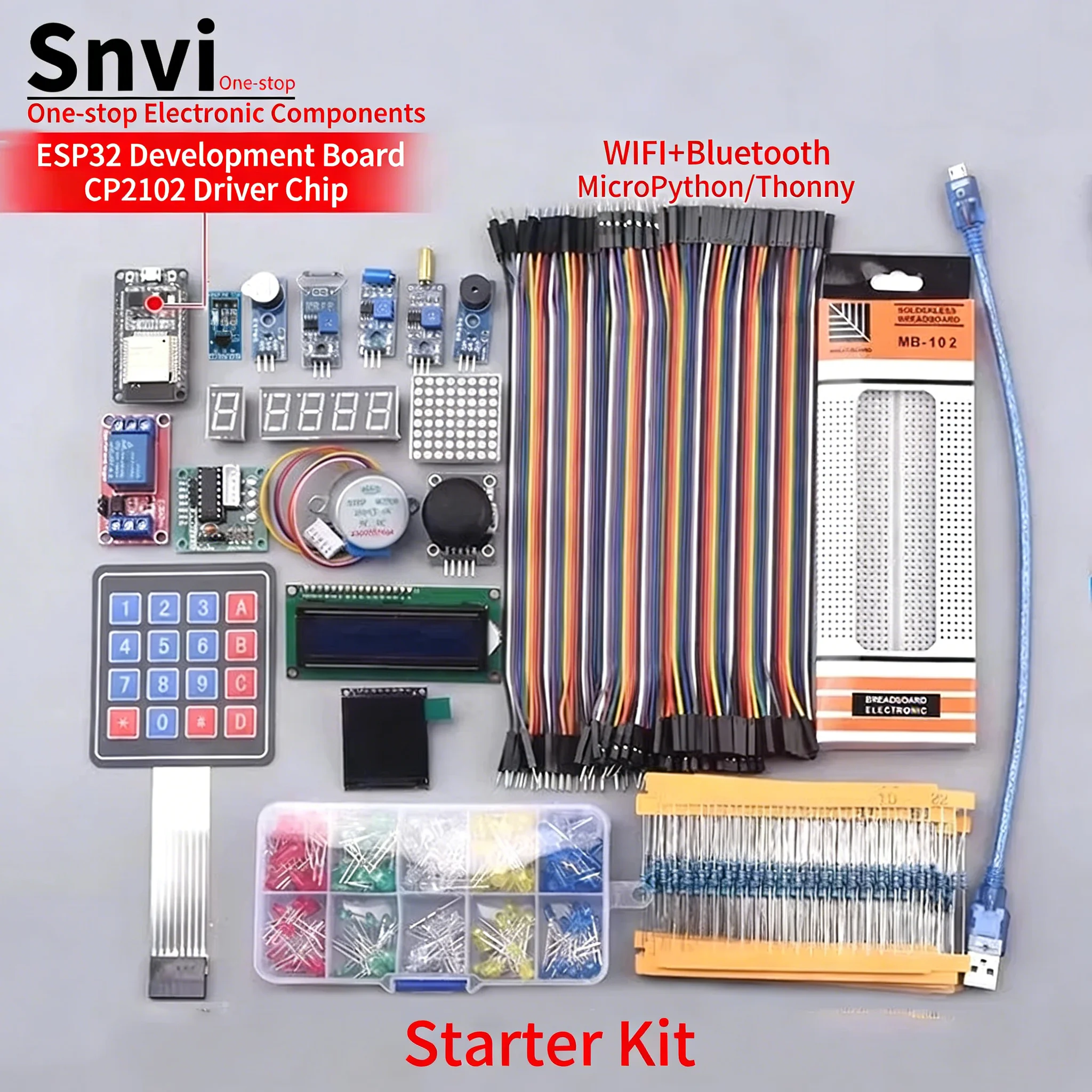 ตัวเลือกสินค้า ชุดเริ่มต้นพัฒนา IoT บอร์ด ESP32 WiFi Bluetooth
