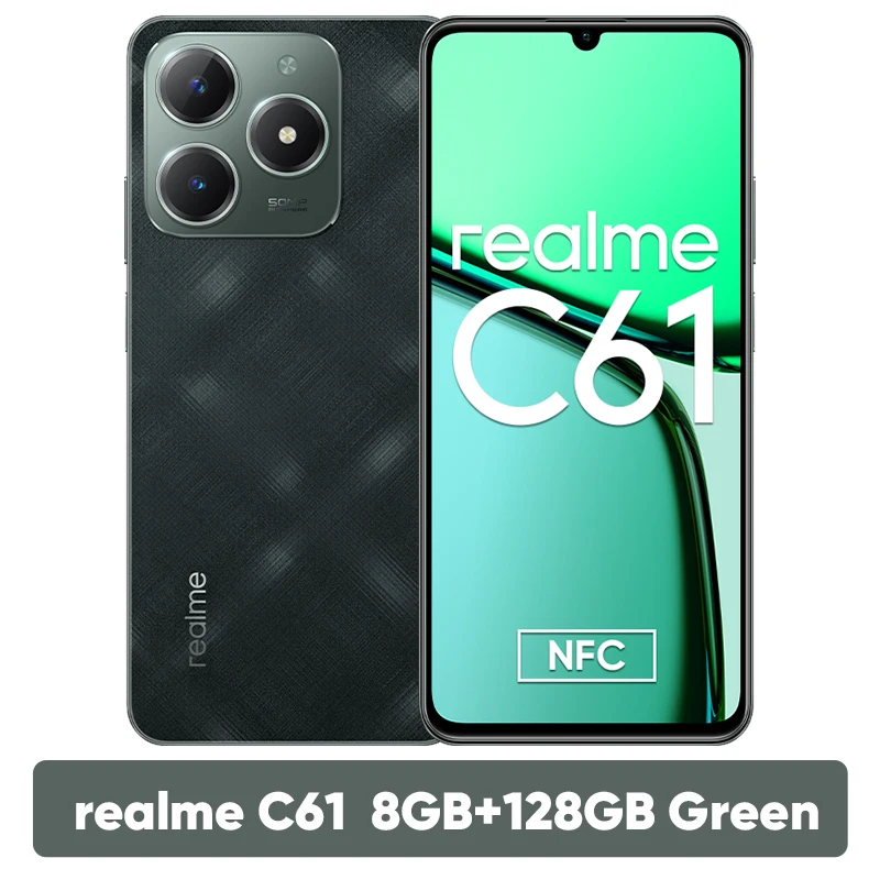 realme C61 ６ＧＢ128GB 金＋黒　セット Realme C61 4G Sparkle Gold 128GB + 6GB Dual-SIM Factory Unlocked