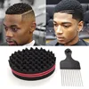 Oval Double Sides Magic Twist Hair Brush Sponge Brush For Natural Afro Coil Wave Dread Sponge Brushes Hair Braids Braiding Hair 1