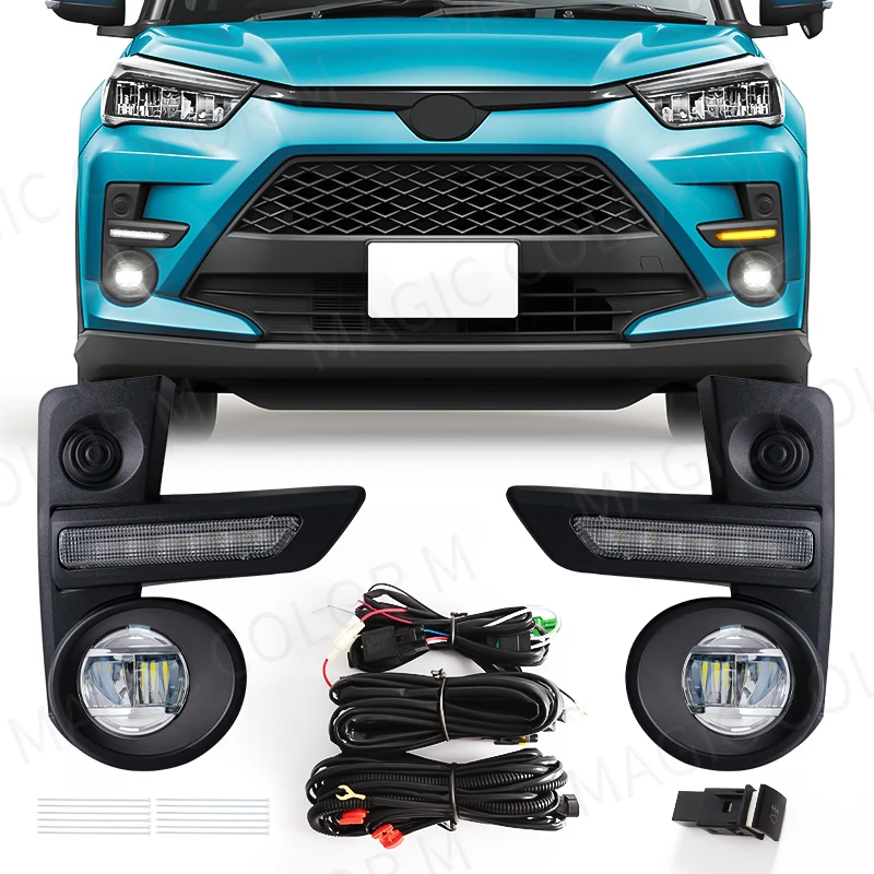 ForToyotaRaize202020212022LedFogLampsDaytimeRunningLightDRL