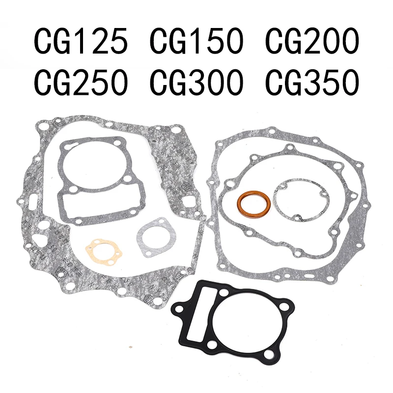 오토바이 실린더 헤드 개스킷 세트, 모페드 스쿠터 CG125 XR125L CG150 CG175 CG200 CG250 CG300 CG350 개스킷
