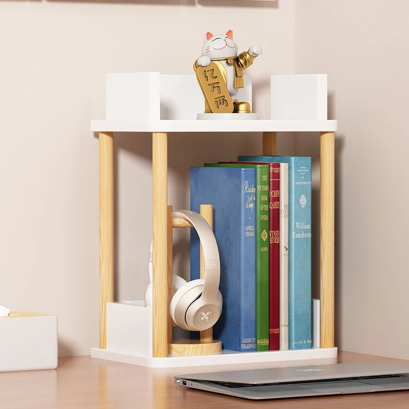

Rotating Desktop Shelf Magazine Newspaper Gap Removable Shelf Originality Prateleira Livros Furniture Bookcase
