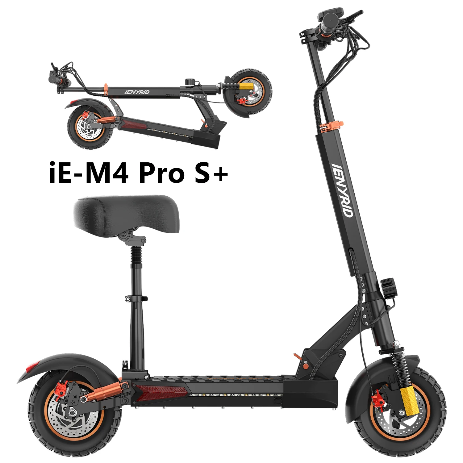 Ienyrid M4 Pro S+ 800W electric scooter maximum speed 45 km/h 12.5AH battery Large range 10-inch foldable scooter