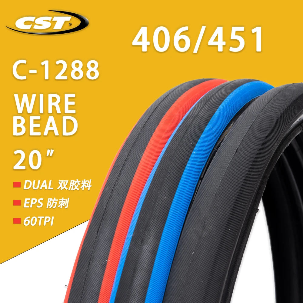 

28-451 CST C1288 20x1 1/8 and 37-406 20x1.35 WIRE BICYCLE TIRE