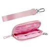 Women's Keychain Wallet The Iris Wallet Zip Waterproof Nylon Card Wallet Pouch Wristlet Zip Card Case with Clear ID Window 3