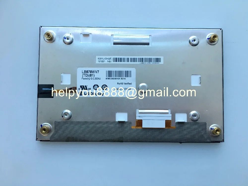 Original 7inch Lcd Display Lb070wv7 Td01 Lb070wv7td01 Screen Without