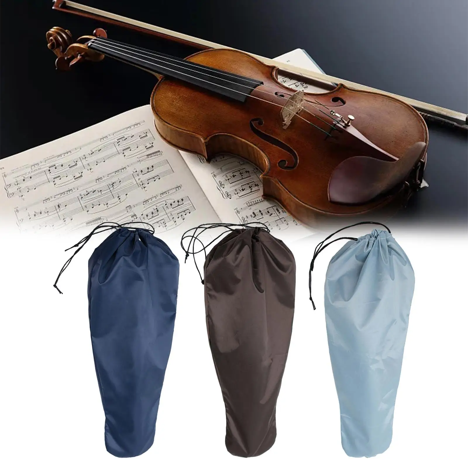 Violin Cover Violin Accessory Portable Pouch Washable Protector Violin Protective Cover Violin Carrying Bag Violin Protector Bag