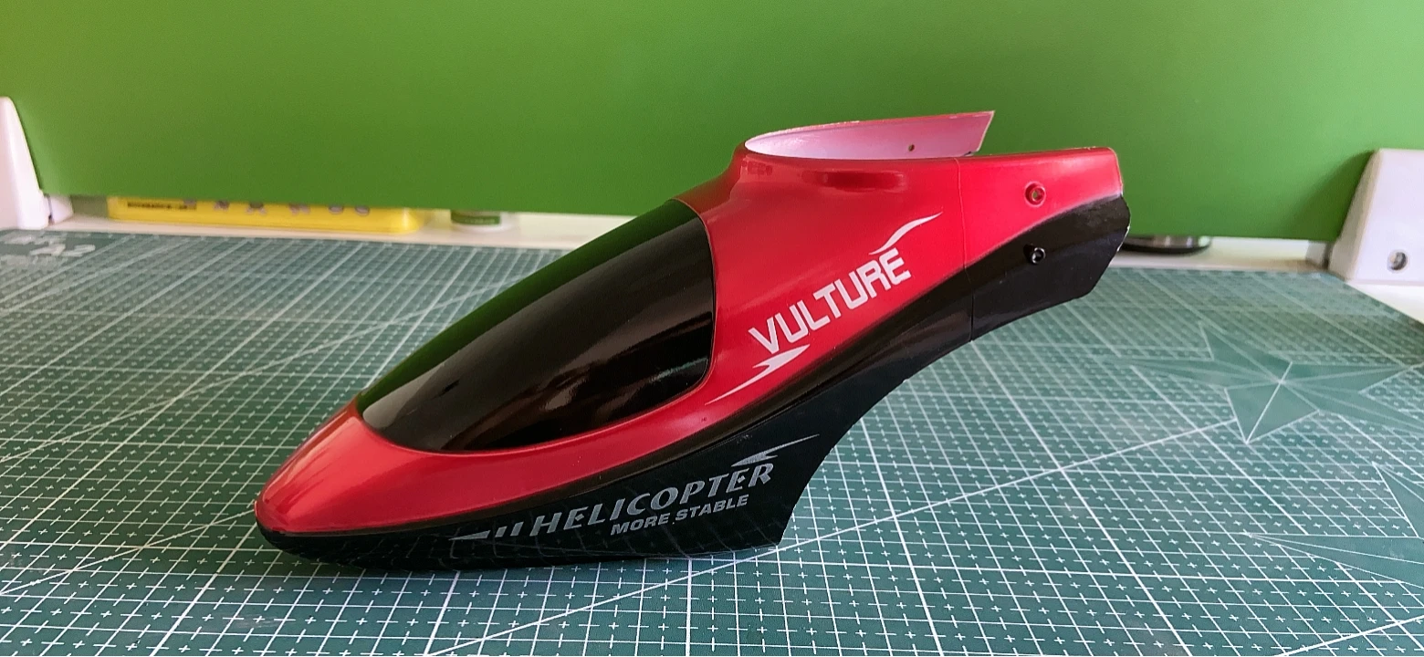 Copertura Della Testa Del Cofano Del Baldacchino Del Corpo Con Luce A Led Per Elicottero Coassiale Esky Huanqi 853 Lama Robins A300 V4 Rc Twin Blade H