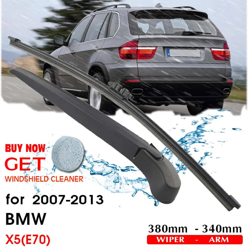 

BROSHOO Car Rear Wiper Blades Back Windscreen Wiper Arm For BMW X5(E70) Hatchback (2007-2013) 380mm,Windshield Auto Styling