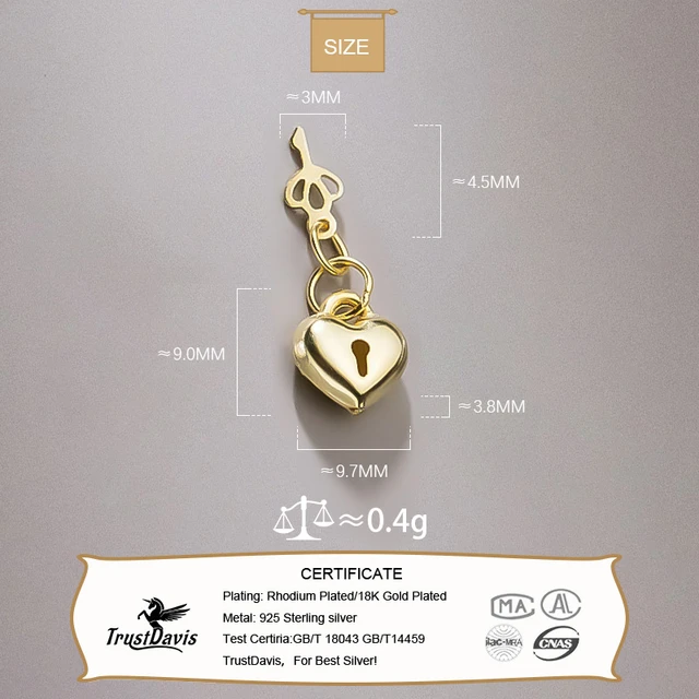 Love Heart Lock Key Pendant Necklace 925 Sterling Silver 