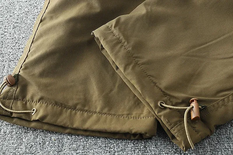 Winter männer Fleece Hosen Outdoor Taktische Cargo Hosen Gerade Bein Einfache Stil Jogger Zipper Tasche Winddicht Hosen – Detail 10